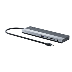 Docking Station WAVLINK USB-C Triple Display /85W PowerDelivery/2xUSB3.0/2xUSB2.0/1xUSB C/1xDP/2xHDMI/1xGigabit LAN/1xAudio In/Out/1xSD/Micro SD CardReader