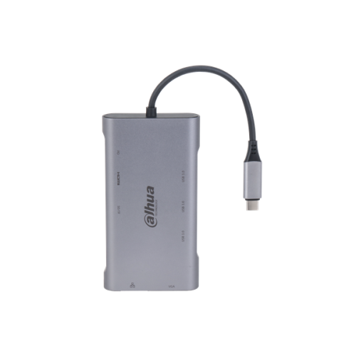 DAHUA  Док станция 9 in 1 USB 3.1 Type-C to USB 3.0 + HDMI + RJ45 + VGA + SD/TF +PD Docking Station