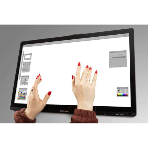 IRBIS SMARTVIEW 24 23.8'' LED Monitor Touch 1920x1080 16:9 IPS 250 cd/m2 1000:1 3ms 178°/178° VGA HDMI DP USB Audio output 75Hz Tilt Height Swivel Pivot Speakers, внутр.бп Black  (China)