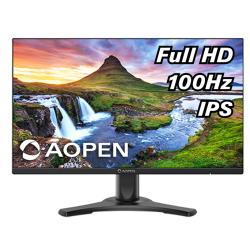 27'' AOPEN 27CL2Ebmirx IPS, 1920x1080, 1 / 5ms, 250cd, 100Hz, 1xVGA + 1xHDMI(1.4) + Audio in/out, Speakers 2Wx2, FreeSync, H.Adj. 110   (by ACER)