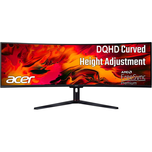 49'' ACER Nitro EI491CURSbmiipphx , 5K  32:9, VA, 5120x1440, 4ms, 350 / 400cd, 120Hz, 2xHDMI(2.0) + 2xDP(1.4) + Audio Out, 3Wx2, FreeSync Premium Pro, HDR 400, h.adj 95, Curved 1800R Black