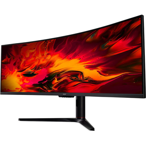 49'' ACER Nitro EI491CURSbmiipphx , 5K  32:9, VA, 5120x1440, 4ms, 350 / 400cd, 120Hz, 2xHDMI(2.0) + 2xDP(1.4) + Audio Out, 3Wx2, FreeSync Premium Pro, HDR 400, h.adj 95, Curved 1800R Black