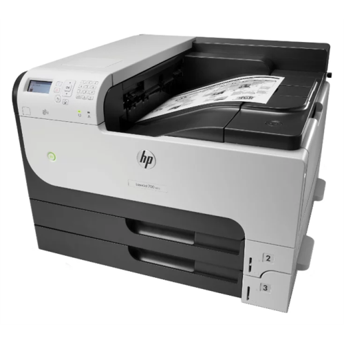 HP LaserJet Enterprise 700 M712dn (A3, 1200dpi, 40ppm, 512Mb, 3trays 250+250+100, USB2.0/extUSBx2/GigEth/HIP/ePrint, repl. Q7543A, Q7545A)