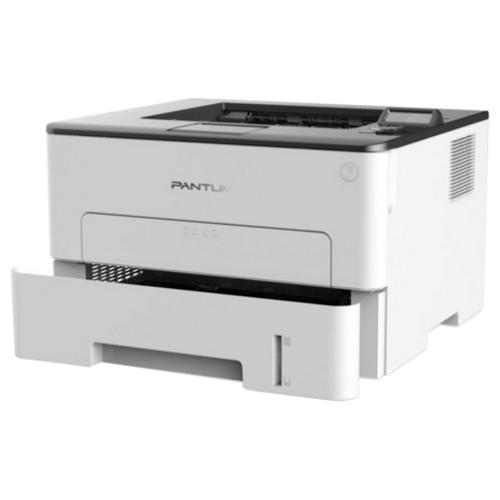 Pantum P3300DW, Printer, Mono laser, A4, 33 ppm (max 60000 p/mon), 350 MHz, 1200x1200 dpi, 256 MB RAM, PCL/PS, Duplex, paper tray 250 pages, USB, LAN, WiFi, start. cartridge 1500 pages (grey)