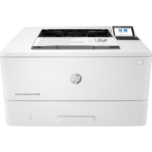 HP LaserJet Enterprise M406dn (A4, 1200dpi, 38ppm (40 HP high speed), 1Gb, 2trays 100+250, USB/GigEth, Duplex, cart. in box 3000, drivers/software not included)
