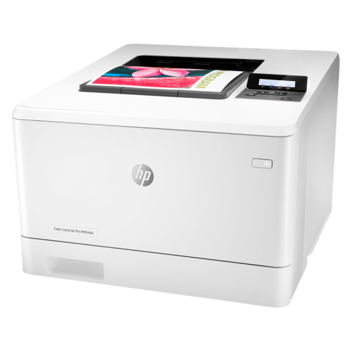 HP Color LaserJet Pro M454dn Printer (A4,600x600dpi,27(27)ppm,ImageREt3600,256Mb,Duplex, 2trays 50+250,USB2.0/GigEth, ePrint, AirPrint, PS3, 1y warr, 4Ctgs1200pages in box, repl. CF389A)