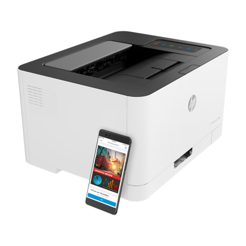 HP Color Laser 150nw Printer (A4,600x600dpi, (18(4)ppm, 64Mb, USB 2.0/Wi-Fi/Eth10/100,AirPrint, HP Smart,1tray 150, 1y warr, cartridges 700b &500cmy pages in box,repl.SL-C430W )