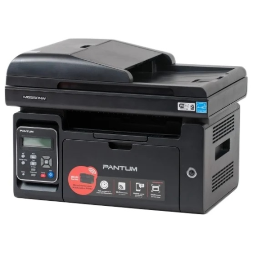 Pantum M6550NW, P/C/S, Mono laser, А4, 22 ppm (max 20000 p/mon), 600 MHz, 1200x1200 dpi, 128 MB RAM, ADF35, paper tray 150 pages, USB, LAN, WiFi, start. cartridge 1600 pages (black)