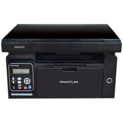 Pantum M6500W, P/C/S, Mono laser, А4, 22 ppm (max 20000 p/mon), 600 MHz, 1200x1200 dpi, 128 MB RAM, paper tray 150 pages, USB, WiFi, start. cartridge 1600 pages (black)
