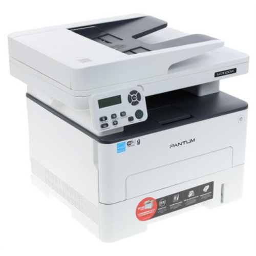 Pantum M7100DW, P/C/S, Mono laser, А4, 33 ppm (max 60000 p/mon), 525 MHz, 1200x1200 dpi, 256 MB RAM, PCL/PS, Duplex, ADF50, paper tray 250 pages, USB, LAN, WiFi, start. cartridge 1500 pages