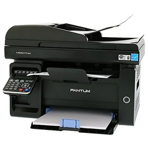 Pantum M6607NW, P/C/S/F (with handset), Mono laser, А4, 22 ppm (max 20000 p/mon), 600 MHz, 1200x1200 dpi, 256 MB RAM, ADF35, paper tray 150 pages, USB, LAN, WiFi, start. cartridge 1600 pages