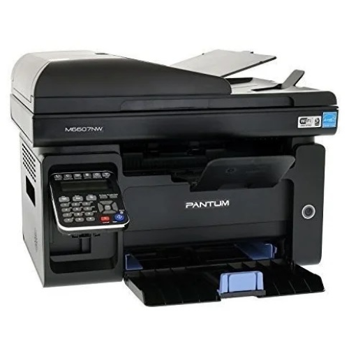 Pantum M6607NW, P/C/S/F (with handset), Mono laser, А4, 22 ppm (max 20000 p/mon), 600 MHz, 1200x1200 dpi, 256 MB RAM, ADF35, paper tray 150 pages, USB, LAN, WiFi, start. cartridge 1600 pages