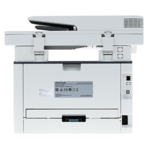 Pantum M7100DW, P/C/S, Mono laser, А4, 33 ppm (max 60000 p/mon), 525 MHz, 1200x1200 dpi, 256 MB RAM, PCL/PS, Duplex, ADF50, paper tray 250 pages, USB, LAN, WiFi, start. cartridge 1500 pages