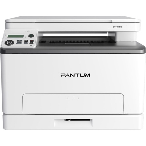 Pantum CM1100DN, P/C/S, Color laser, A4, 18 ppm (max 30000 p/mon), 1 GHz, 1200x600 dpi, 1 GB RAM, Duplex, paper tray 250 pages, USB, LAN, start. cartridge 1000/700 pages
