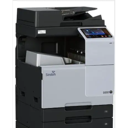 МФУ Sindoh D332 ЦВЕТ, принтер/копир/сканер/факс (опция), А3, 28 стр/мин, 1800х600 dpi. Сканер до 55 стр/мин. обязателен выбор опции OT111/D320PB2. Без старт. тонеров, запуск инженером АСЦ