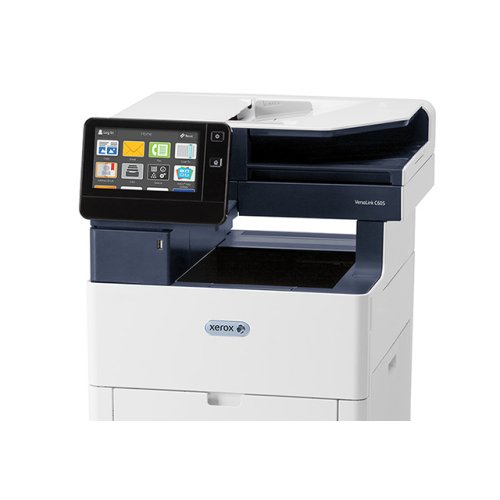 Цветное МФУ XEROX VersaLink C605/XL (A4,LED,1200х2400dpi,53/53ppm, 120K стр, 4Gb,DADF,PS3,PCL5c/6, Gigabit Eth,250GB, longneck and mailbox opt)