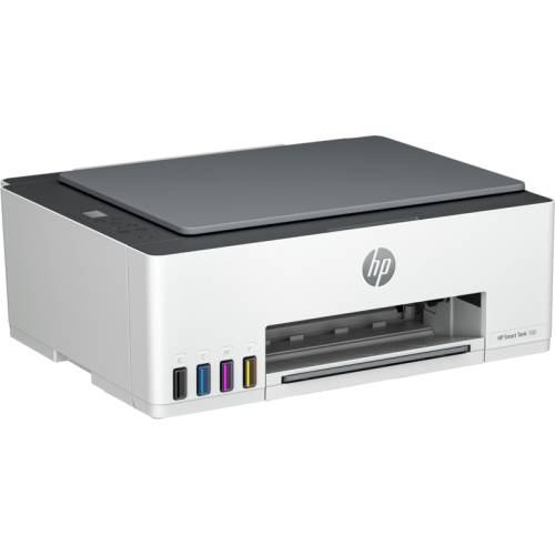 HP Smart Tank 580 AiO Printer (p/c/s, A4, 4800x1200dpi, CISS, 12(5)ppm,  1tray 100, USB2.0/Wi-Fi, cartr. 18,000 pages black & 6,000 pages color in box)