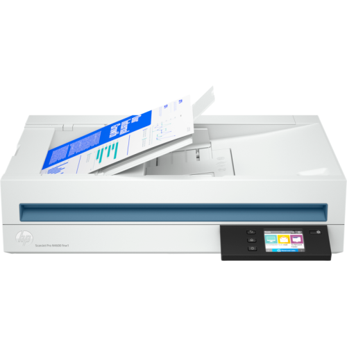 HP ScanJet Pro N4600 fnw1 Network Scanner (CIS, A4, 600x1200 dpi, 24bit, ADF 100 sheets, Duplex, 40 ppm/80 ipm, USB 3.0, Ethernet 10/100/1000 Base-T, Wi-Fi Direct, repl. SJ 4500 (L2749A))