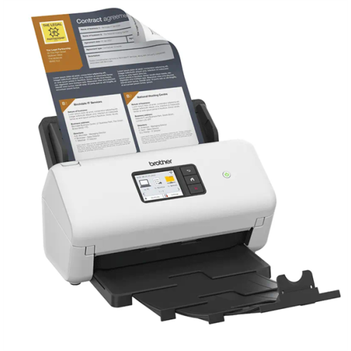 Brother Документ-сканер ADS-4500W, A4, 35 стр/мин, цветной, 1200 dpi, Duplex, ADF60, Wi-Fi, USB 3.0, LAN, Touch Screen 7,1 см, USB Host, Ex.ADS-2700W