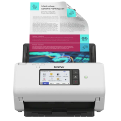 Brother Документ-сканер ADS-4700W, 40 стр/мин, цветной, 1200 dpi, Duplex, ADF80, Wi-Fi, USB 3.0,Touch Screen 10,9 см, Scan to Net, Ex.ADS-2800W