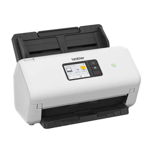 Brother Документ-сканер ADS-4500W, A4, 35 стр/мин, цветной, 1200 dpi, Duplex, ADF60, Wi-Fi, USB 3.0, LAN, Touch Screen 7,1 см, USB Host, Ex.ADS-2700W