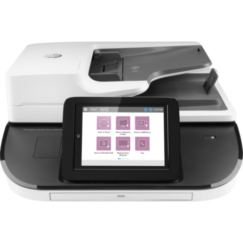 HP Digital Sender Flow 8500 fn2 Document Capture Workstation (A4,100ppm,600x600 dpi,24 bit, USB, LAN, ADF 150 sheets, Duplex, repl.L2719A)