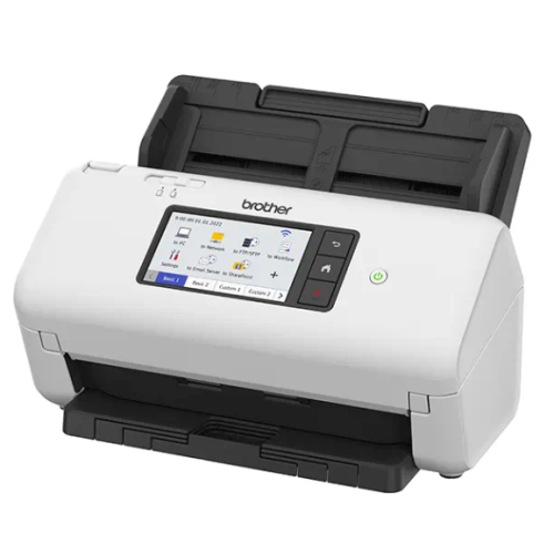 Brother Документ-сканер ADS-4700W, 40 стр/мин, цветной, 1200 dpi, Duplex, ADF80, Wi-Fi, USB 3.0,Touch Screen 10,9 см, Scan to Net, Ex.ADS-2800W