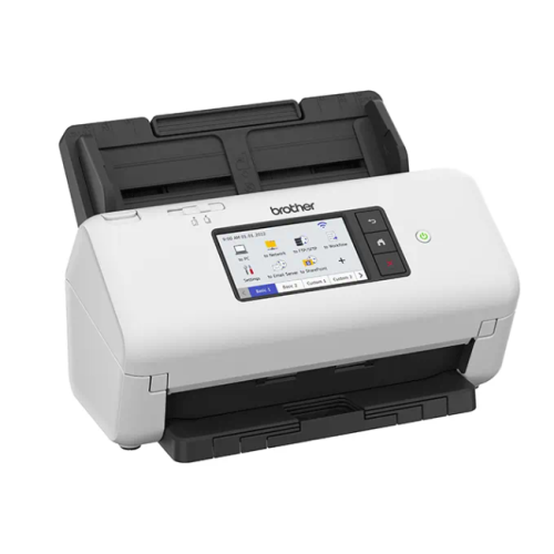 Brother Документ-сканер ADS-4700W, 40 стр/мин, цветной, 1200 dpi, Duplex, ADF80, Wi-Fi, USB 3.0,Touch Screen 10,9 см, Scan to Net, Ex.ADS-2800W