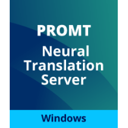 PROMT Neural Translation Server (Комплектация: Intranet Edition BУЗ, Многоязычный, Windows), 12 месяцевMax пол-ей 1000. Конкурентных л. 100