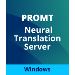 Модуль для PROMT Neural Translation Server Intranet Edition Standard, 1 яз.м на выбор, Win)*, 12 м.Max пол-ей 100. Конкурентных л. 20