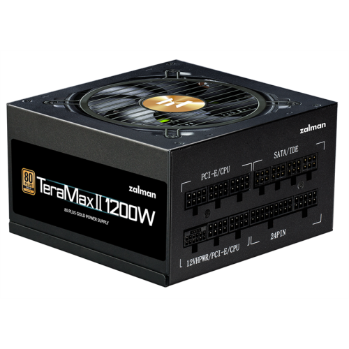 Zalman ZM1200-TMX2, 1200W, ATX12V v3.0, APFC, 12cm Fan, 80+ Gold Gen5, Full Modular, Retail