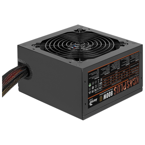 Aerocool 800W Retail KCAS PLUS 800W ATX12V Ver.2.4, 80+ Bronze, fan 12cm, 550mm cable, 20+4P, 4+4P, PCIe 6+2P x4, PATA x4, SATA x7