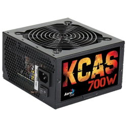 Aerocool 700W Retail KCAS PLUS 700W ATX12V Ver.2.4, 80+ Bronze, fan 12cm, 550mm cable, 20+4P, 4+4P, PCIe 6+2P x4, PATA x4, SATA x7