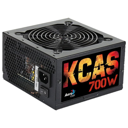Aerocool 700W Retail KCAS PLUS 700W ATX12V Ver.2.4, 80+ Bronze, fan 12cm, 550mm cable, 20+4P, 4+4P, PCIe 6+2P x4, PATA x4, SATA x7