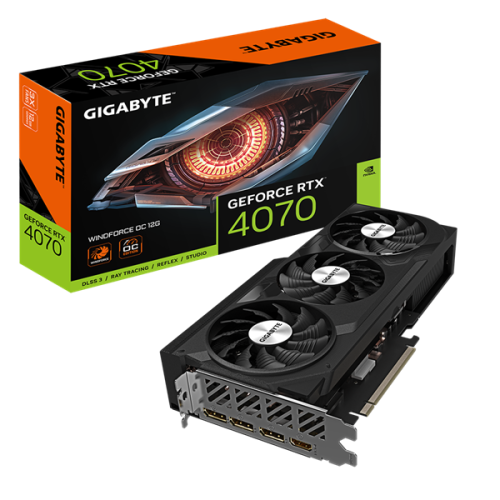 GIGABYTE RTX4070 WINDFORCE OC 12GB//RTX4070, HDMI, DP*3, 12G,D6X