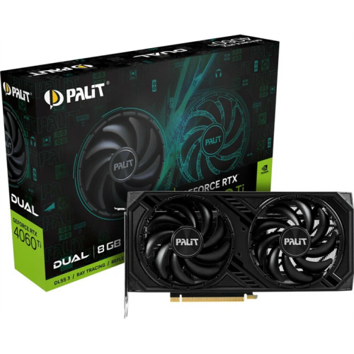 PALIT RTX4060Ti DUAL OC 8GB GDDR6 128bit 3-DP HDMI NE6406TT19P1-1060D