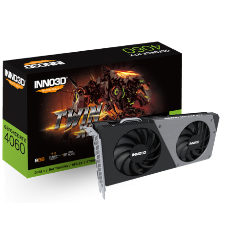INNO3D RTX 4060 Twin X2//RTX4060, HDMI, DP*3, 8G,D6