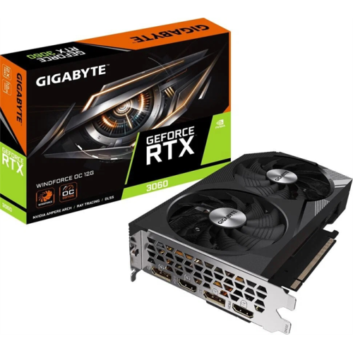GIGABYTE RTX3060 WINDFORCE OC 12GB//RTX3060, HDMI*2, DP*2, 12G,D6