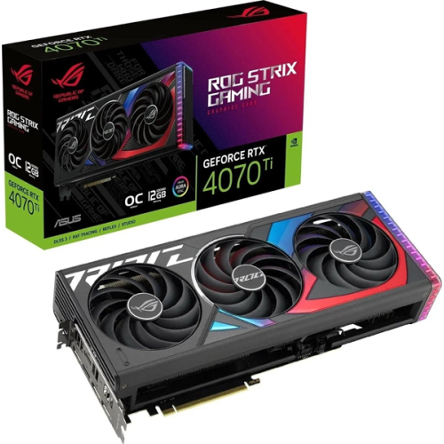 ASUS ROG-STRIX-RTX4070TI-O12G-GAMING//RTX4070TI HDMI*2 DP*3 12G D6X; 90YV0II0-M0NA00