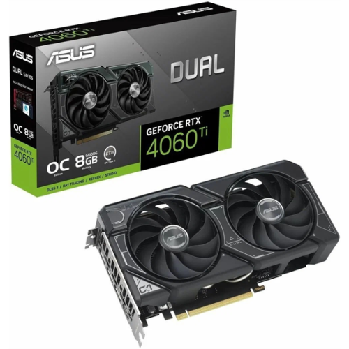 ASUS DUAL-RTX4060TI-O8G-WHITE//RTX4060TI HDMI*1 DP*3 8G D6; 90YV0J42-M0NA00