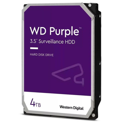 Western Digital HDD SATA-III  4Tb Purple WD42PURZ, IntelliPower, 256MB buffer (DV&NVR), 1 year