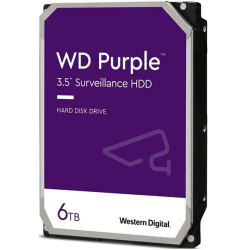 Western Digital HDD SATA-III  6Tb Purple WD63PURZ, IntelliPower, 256MB buffer (DV-Digital Video), 1 year