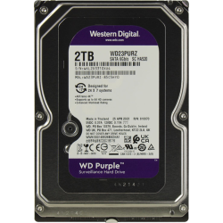 Western Digital HDD SATA-III  2Tb Purple WD23PURZ, IntelliPower, 256MB buffer (DV&NVR), 1 year