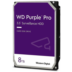 Western Digital HDD SATA-III  8Tb Purple Pro WD8001PURA, 7200 rpm, 256MB buffer (DV&NVR + AI), 1 year