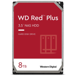 Western Digital HDD SATA  8Tb Red Plus for NAS WD80EFZZ, 5640RPM, 128MB buffer, 1 year