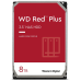 Western Digital HDD SATA  8Tb Red Plus for NAS WD80EFZZ, 5640RPM, 128MB buffer, 1 year
