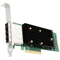 Broadcom/LSI 9400-16e (05-50013-00) (PCI-E 3.1 x8, LP, External) Tri-Mode SAS/SATA/PCIe(NVMe) 12G, 16port (4*ext SFF8644), 1 year