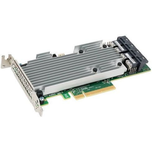 Broadcom/LSI 9361-16I (05-25708-00) (PCI-E 3.0 x8, LP), QIG, LP bracket, SGL SAS 12G, RAID 0,1,5,6,10, 50,60, 16port (4*intSFF8643), 2GB onboard, каб.отдельно, 1 year