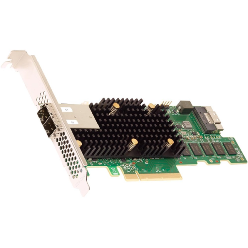 Broadcom/LSI 9580-8I8E SGL (05-50076-00) PCIe 4.0 x8 LP, SAS/SATA/NVMe, RAID 0,1,5,6,10,50,60, 16port(1*int SFF8654 + 2*ext SFF8644), 8GB Cache, 3916ROC, RTL, 1 year