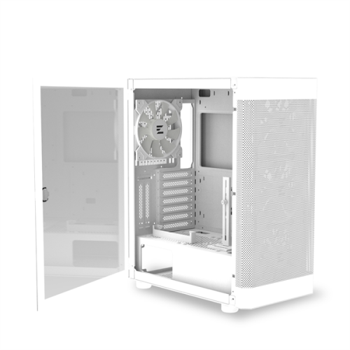 ZALMAN i4 TG, ATX, WHITE, FRONT MESH, WINDOW, 4x3.5